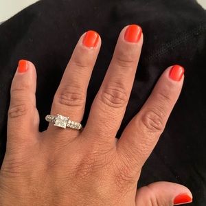 Sterling silver CZ ring